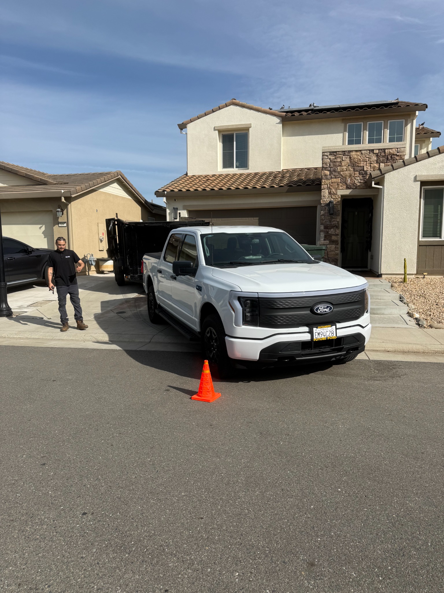 Way 2 Haul truck and dump trailer for junk removal in West Sacramento